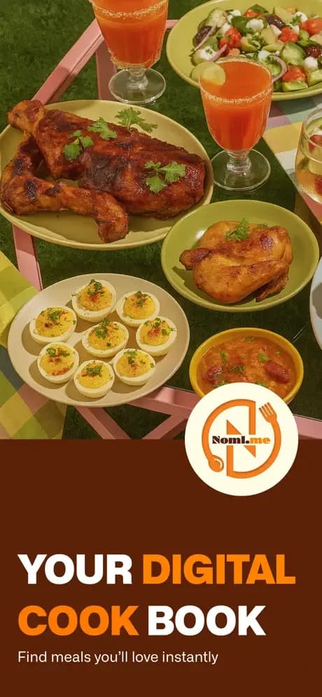 Noml.me: your digital cookbook. Find meals you'll love instantly.