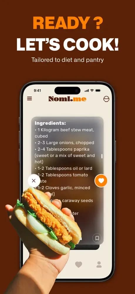 Let's cook: full ingredients and steps, tailored to diet and pantry.